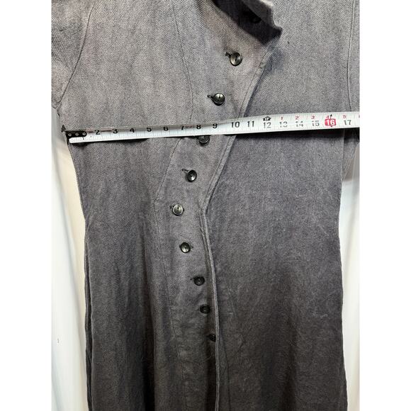 Cynthia Ashby Moraine Linen Jacket In Gradient Gray And Black Women’s Small. - Picture 9 of 9